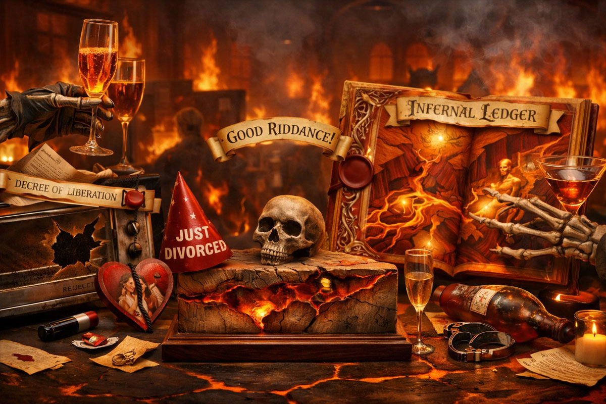 Dark humor gift ideas from HellYea Plots